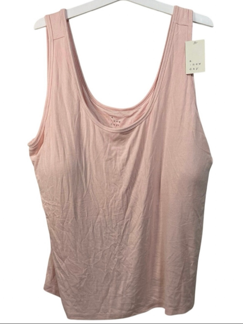 a new day Light Pink Scoop Neck Tank Top